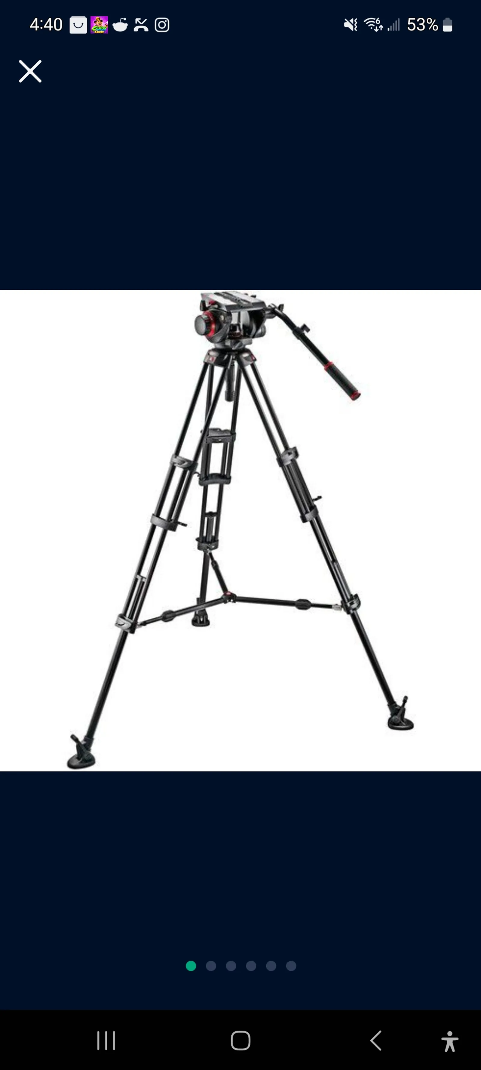 Manfrotto 546B Tripod With 504HD Pro Fluid Movement Head From Willie S