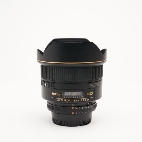 thumbnail-1 for PRE OWNED Nikon AF Nikkor 14mm f2.8D ED Aspherical lens, very clean and sharp