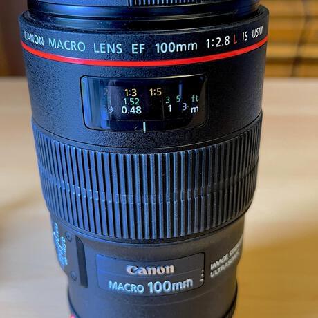 thumbnail-0 for Canon EF 100mm F/2.8L MACRO IS USM - Almost NEW condition.