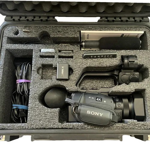 thumbnail-2 for Sony PXW-X70 Camcorder w/4K upgrade, Microphone, Custom-Fitted Hard Case, and Tripod