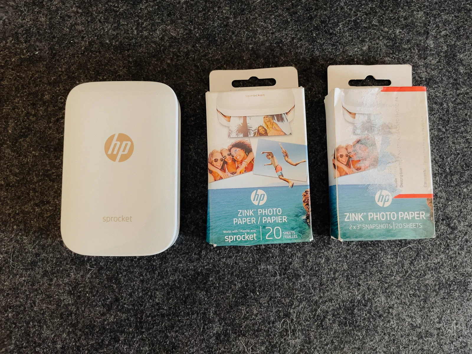 HP Sprocket Portable Photo Printer, X7N07A, Print Social Media Photos on  2x3 Sticky-Backed