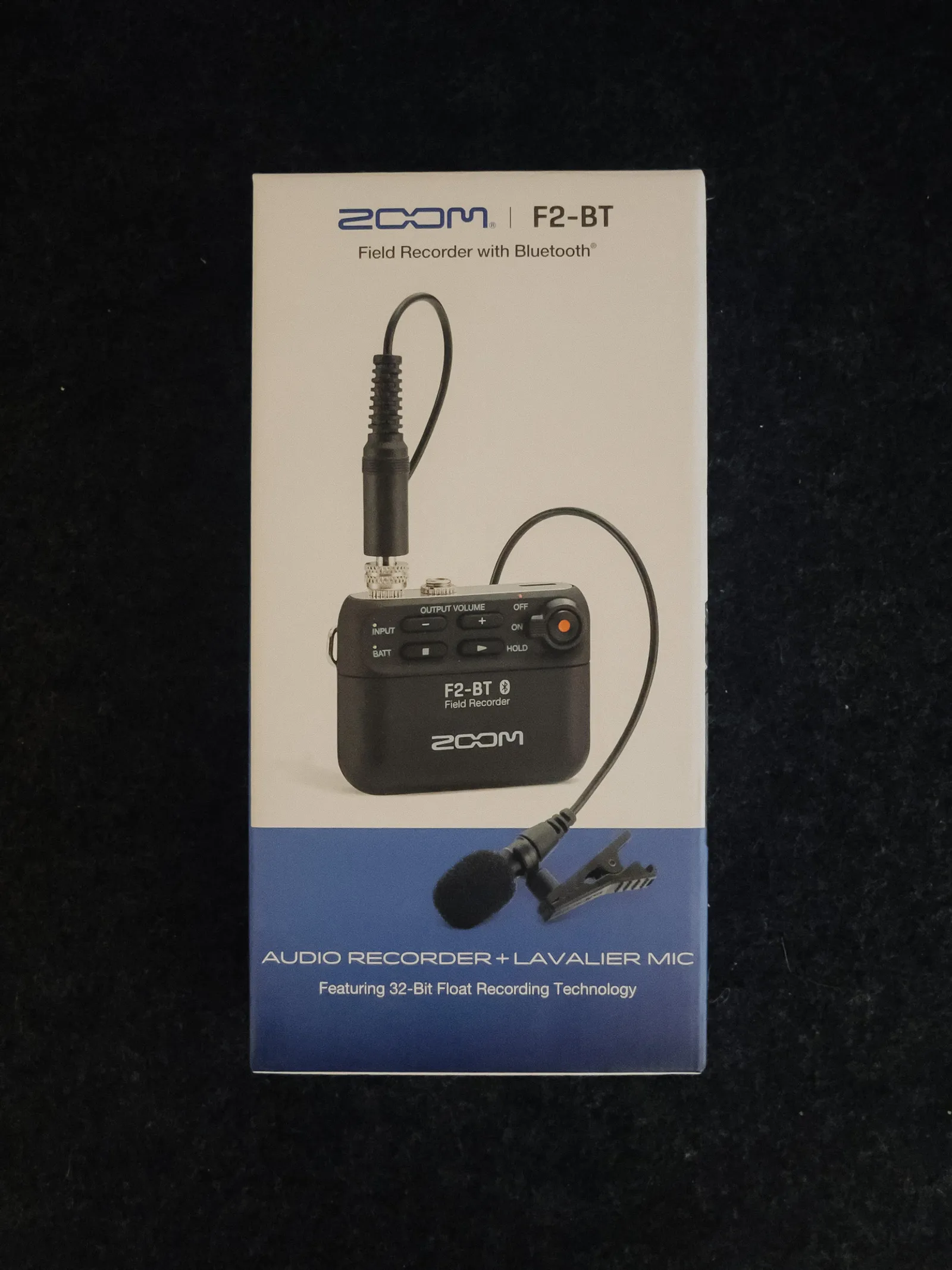Zoom F2-BT Ultracompact Bluetooth-Enabled Portable Field Recorder with Lavalier Microphone with Sennheiser ME 2 Omnidirectional Lavalier Microphone with Locking 3.5mm Connector (Black)