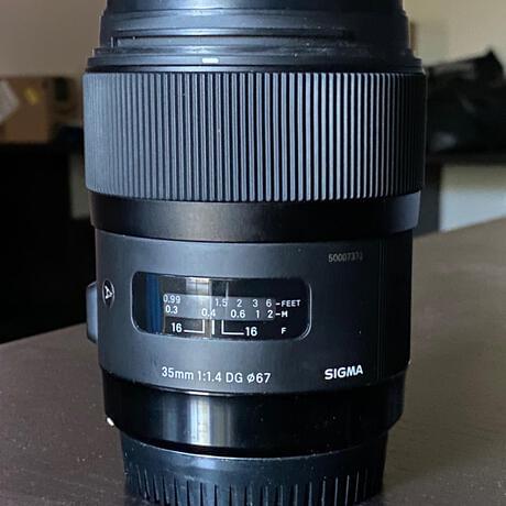 Sigma 35 mm 1.4 DG ART Lens Canon EF Mount