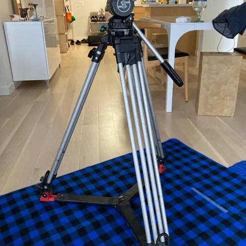 thumbnail-1 for Sachtler DV 12 Tripod w/ Aluminum Legs