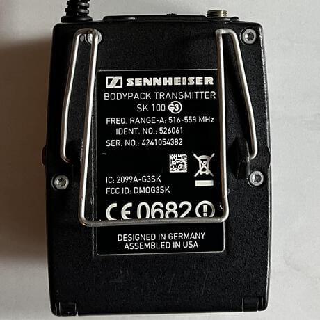 thumbnail-5 for Sennheiser ew 100 ENG G3 Wireless Microphone System - A (516-558 MHz)
