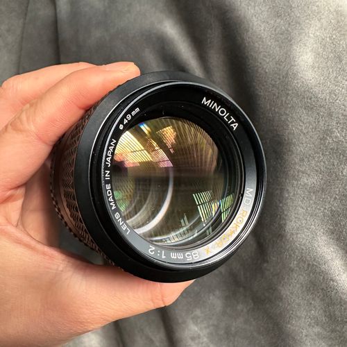 Minolta 85mm f2 MD Rokkor-X lens