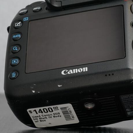 Used Canon EOS 5D Mark IV Body w/ Box From Focal Point Photography 