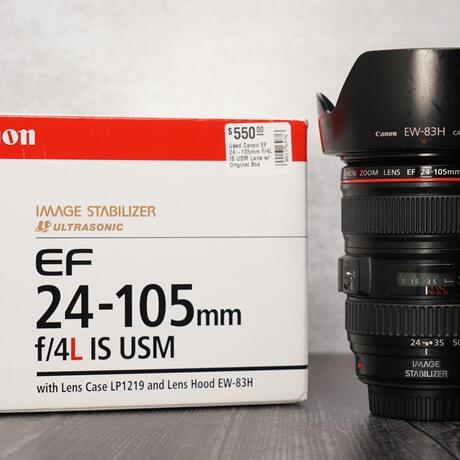 Canon EF 24-105mm F/4L IS USM Lens w/ Original Box From Focal