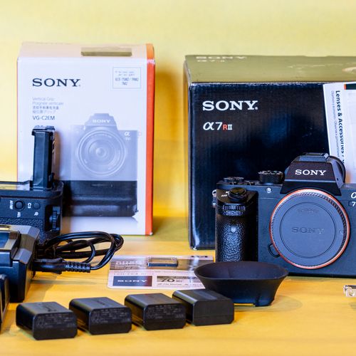 Sony a7r2 Camera body,  plus vertical grip and some extras (no lens).