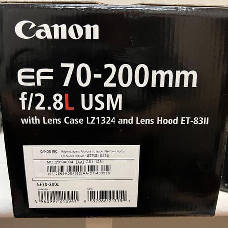 Canon EF 70-200mm f/2.8L USM Telephoto Zoom Lens for SLR Cameras