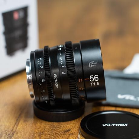 Viltrox S 56mm T1.5 APS-C Movie Cinema Lens For Sony E-mount Camera