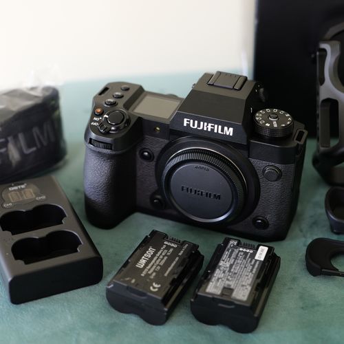 Fujifilm X-H2 Camera + Tilta Cage + Extra Battery/Charger + Soft Eyecup