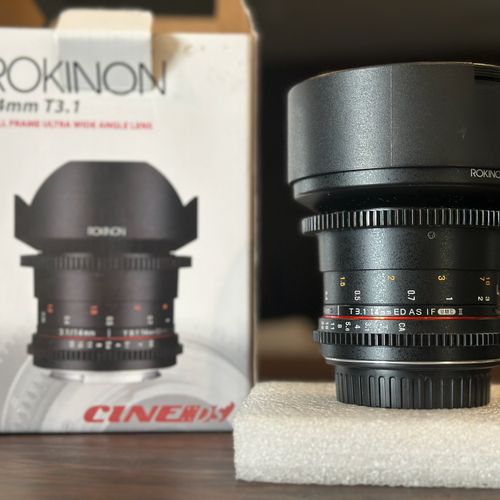 thumbnail-1 for Rokinon 14mm T/3.1 Lens for Canon EF Mount w/ Original Box