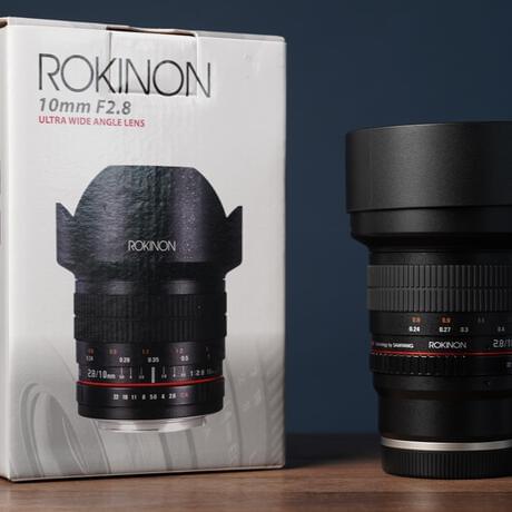 thumbnail-3 for Rokinon 10mm F/2.8 Lens for Sony E-Mount (APS-C) w/ Original Box