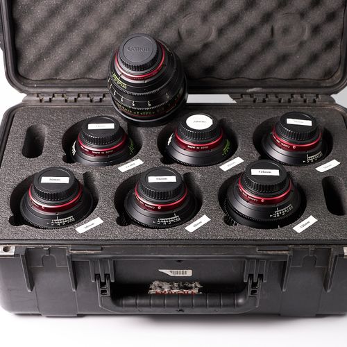 Complet set, 7, Canon CN-E primes, EF mount