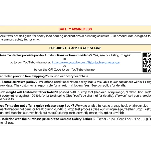 thumbnail-8 for Camera Strap Safety Tether I