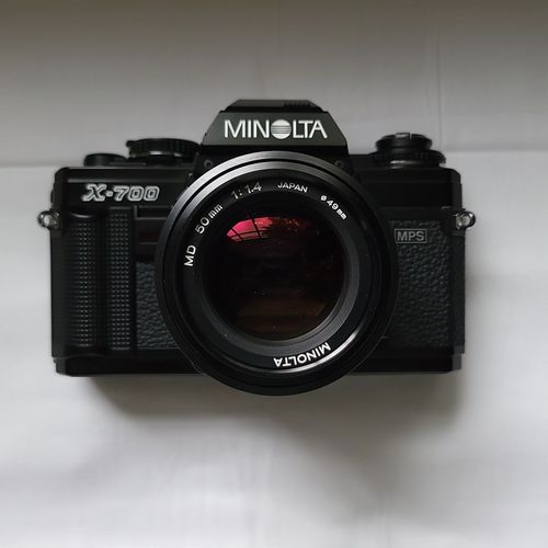 Minolta X-700 and MD 50mm f/1.4 lens