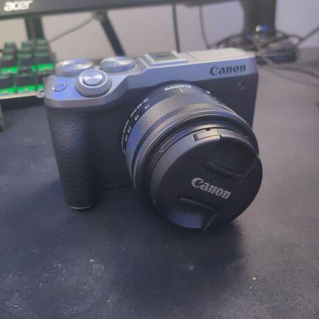 thumbnail-2 for Canon EOS M6 Mark II Mirrorless Digital Camera w/ 15-45mm Lens Silver