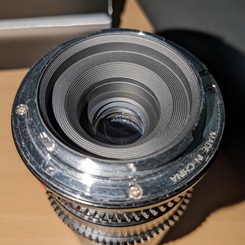 thumbnail-3 for Nanomorph E mount 50mm T2.4 Silver Flare Anamorphic Lens