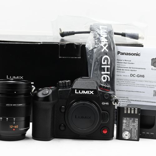 Panasonic Lumix DC-GH6 Mirrorless 25.2MP Digital Camera Kit w/ 12-60mm Lens