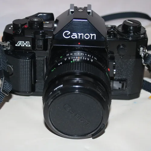 thumbnail-1 for Canon Lens 28mm f/2 with SLR Canon A-1 camera +bonus