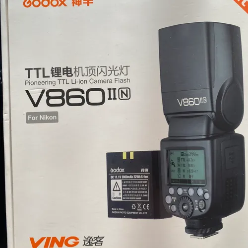 thumbnail-0 for Godox V860iiN Camera Flash Kit for Nikon