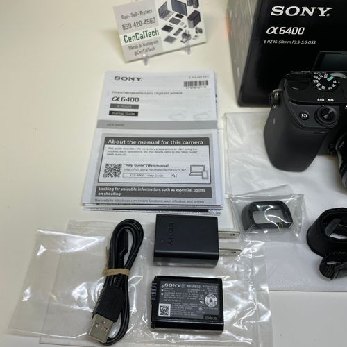 thumbnail-1 for Brand New Sony Alpha a6400 Mirrorless Camera with E PZ 16-50mm f/3.5-5.6 OOS Lens Black 