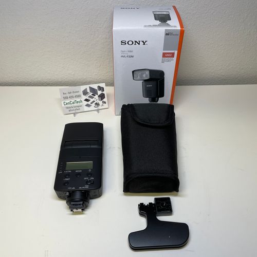 Sony HVL-F32M MI multi-interface shoe Camera Flash Black In Very Good Condition 