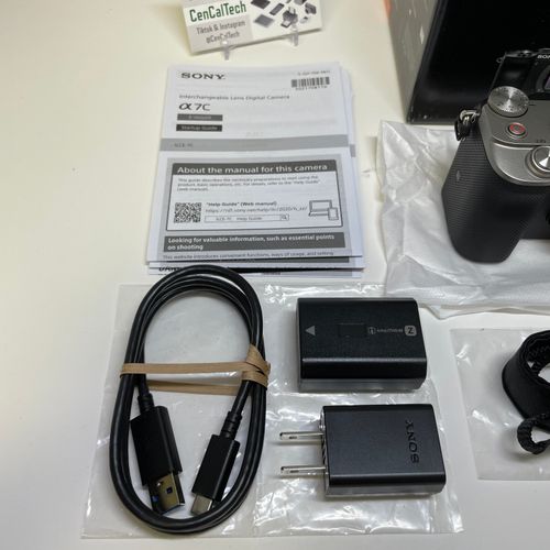thumbnail-1 for Brand New Sony Alpha A7C Full-Frame Mirrorless Camera Silver with Charger and battery