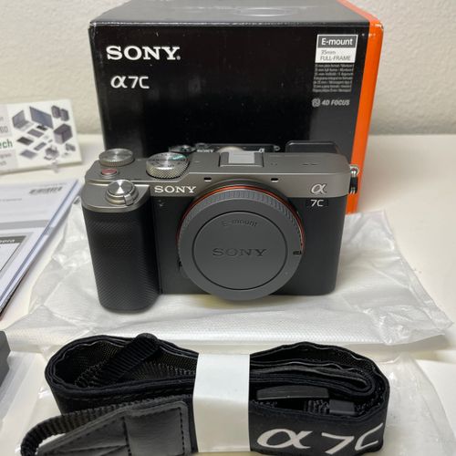 thumbnail-2 for Brand New Sony Alpha A7C Full-Frame Mirrorless Camera Silver with Charger and battery
