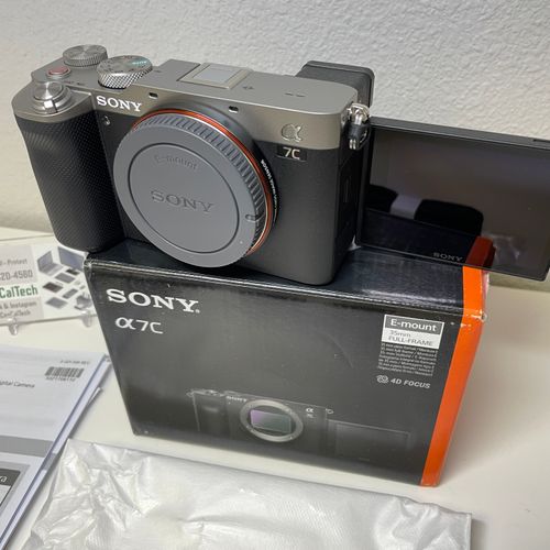 thumbnail-3 for Brand New Sony Alpha A7C Full-Frame Mirrorless Camera Silver with Charger and battery