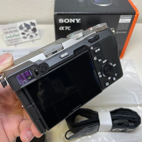 thumbnail-5 for Brand New Sony Alpha A7C Full-Frame Mirrorless Camera Silver with Charger and battery