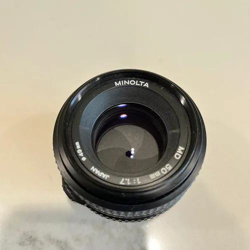 thumbnail-1 for Minolta MD 50mm F1.7 Vintage Lens