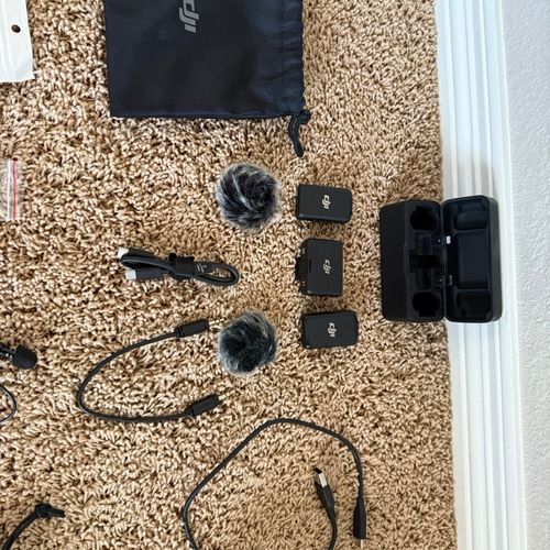 thumbnail-2 for Dji Mic with 2 Transmitter,  1 Receiver, and wired lav mics kit