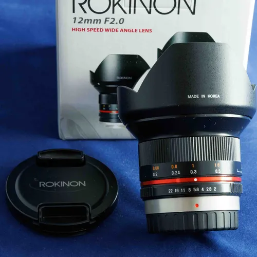 thumbnail-1 for Rokinon 12mm F2.0 manual focus lens for MFT