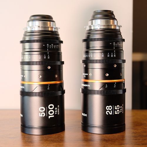 thumbnail-1 for Laowa Nanomorph anamorphic zoom lenses - 28-55mm & 50-100mm - Amber flare - PL mount + Fuji X mount