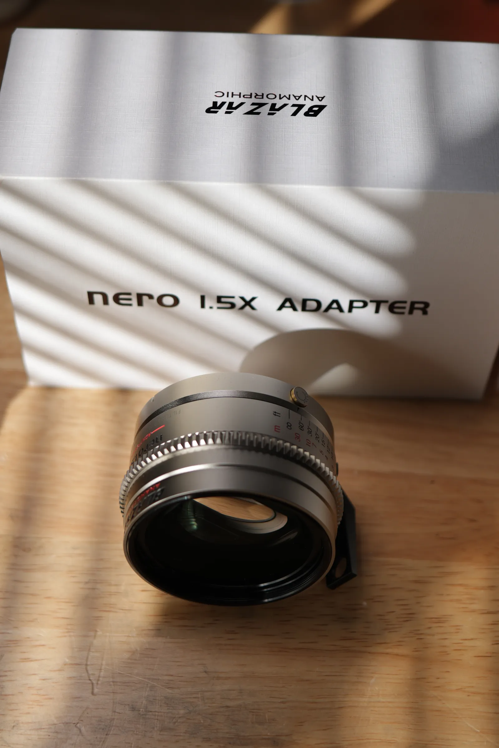 Blazar Nero 1.5x Anamorphic Lens Adapter with Step up/down rings