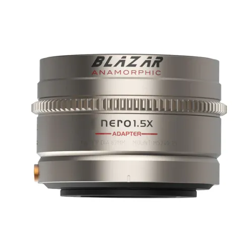 thumbnail-0 for Blazar Nero 1.5x Anamorphic Lens Adapter with Step up/down rings.