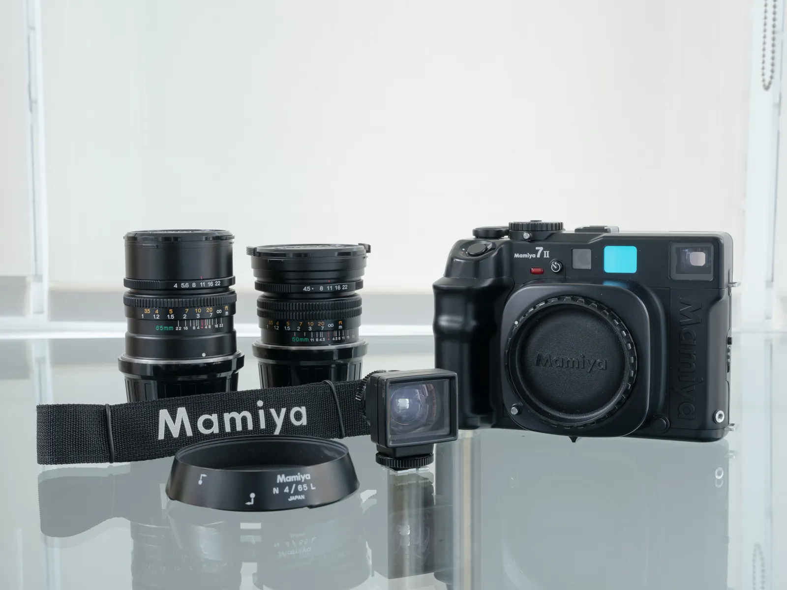 Mamiya 7II + 65mm + 50mm + Viewfinder + Strap From Thomas's Gear Shop On  Gear Focus