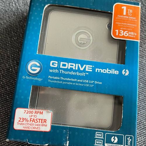 thumbnail-8 for 3 x G-Technology 1TB G-DRIVE mobile with Thunderbolt/USB 3.0 Portable Hard Drives