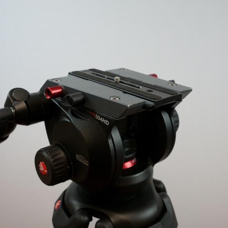 Manfrotto 504HD Head with 546B 2-Stage Aluminum Tripod System