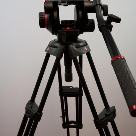 thumbnail-0 for Manfrotto 504HD Head with 546B 2-Stage Aluminum Tripod System
