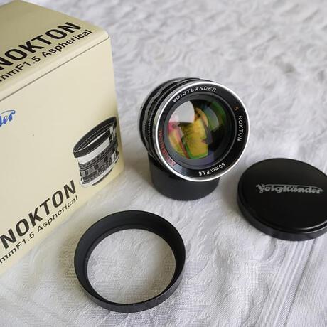thumbnail-1 for Voigtlander Nokton 50mm f/1.5 Aspherical lens for Nikon S, new in box 