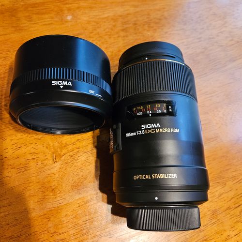thumbnail-1 for Sigma 105mm 1:2.8 DG Macro HSM Lens, Nikon F Mount