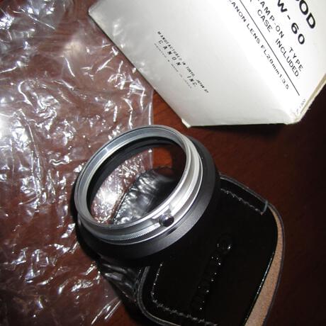 thumbnail-6 for Canon W-60 Metal Wide Angle FD+FL+RF Lens Hood shade+Fits 58mm Filter Size++NEW