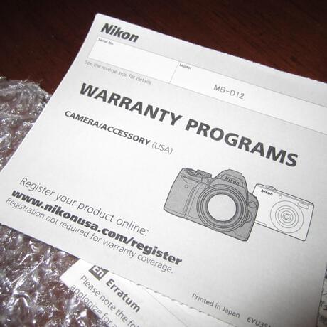 thumbnail-7 for Nikon MB-D12 Multi Power Battery Pack - NEW USA model warranty