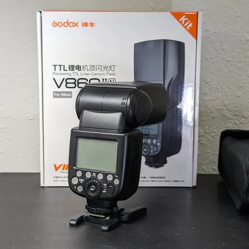 thumbnail-1 for Godox V860II-N TTL Li-Ion Flash Kit w/ XPro 2.4G TTL Wireless Trigger for Nikon