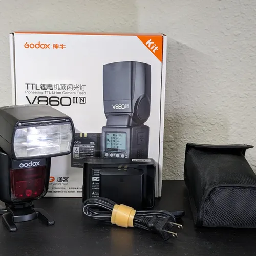 thumbnail-4 for Godox V860II-N TTL Li-Ion Flash Kit w/ XPro 2.4G TTL Wireless Trigger for Nikon