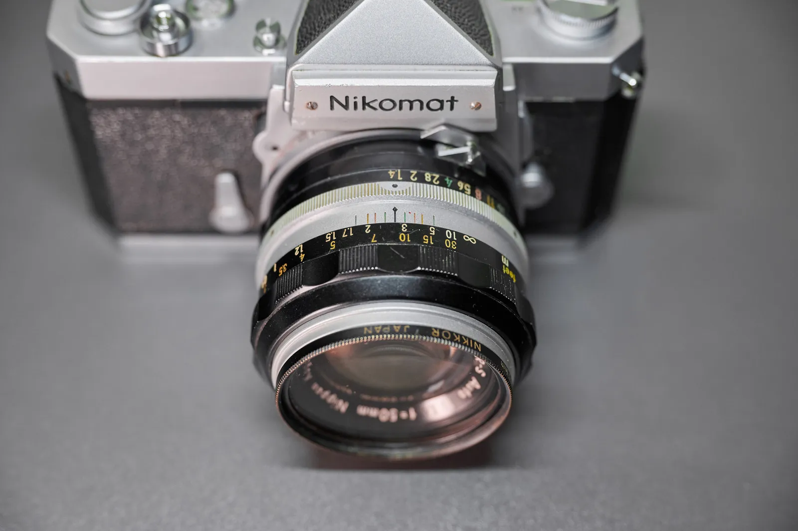 Nikon Nikomat FTN + Nikkor-S Auto 50mm F1.4 + 4 Batteries - Meter