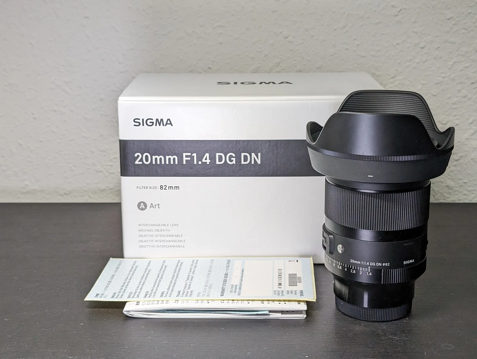 Sigma 20mm F1.4 Art DG DN Lens for Sony E Mount
